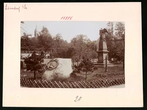 Fotografie Brück & Sohn Meissen, Ansicht Limbach, Kriegerdenkmal