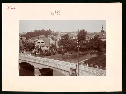 Fotografie Brück & Sohn Meissen, Ansicht Flöha, Strasse an der König-Georg-Brücke