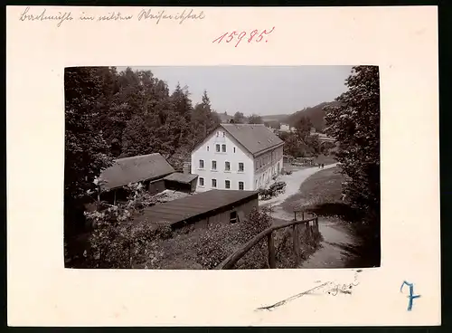 Fotografie Brück & Sohn Meissen, Ansicht Dorfhain / Weisseritztal, Restaurant Barthmühle