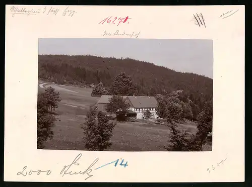 Fotografie Brück & Sohn Meissen, Ansicht Schellerhau, Gehöft Lindenhof