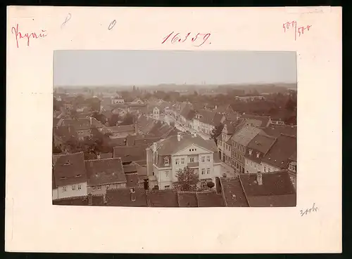 Fotografie Brück & Sohn Meissen, Ansicht Pegau, Blick vom Rathausturm über die Stadt