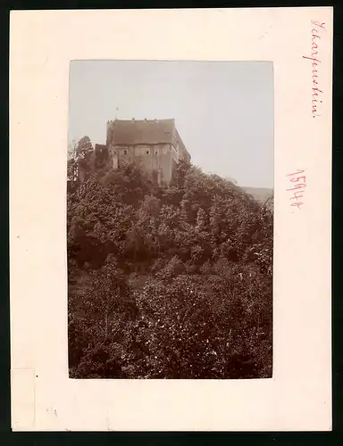 Fotografie Brück & Sohn Meissen, Ansicht Scharfenstein, Blick auf die Burg Scharfenstein