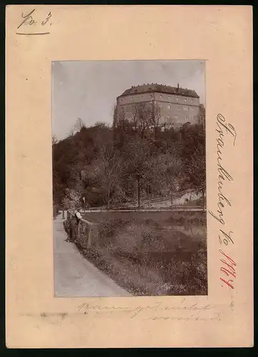 Fotografie Brück & Sohn Meissen, Ansicht Frankenberg i. Sa., Blick auf das Schloss Sachsenburg