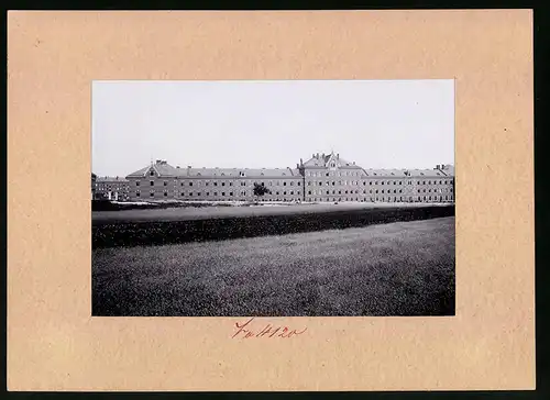Fotografie Brück & Sohn Meissen, Ansicht Kamenz i. Sa., Kaserne des 12. Kgl. Sächsischen Infanterie-Regiments Nr. 178