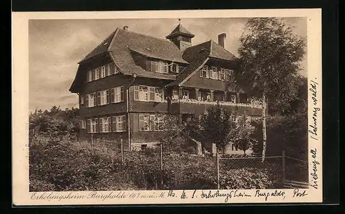 AK Bad Liebenzell, Ansicht des Kurhotel - Erholungsheimes Burghalde
