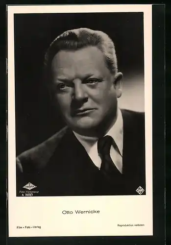 AK Schauspieler Otto Wernicke im Anzug