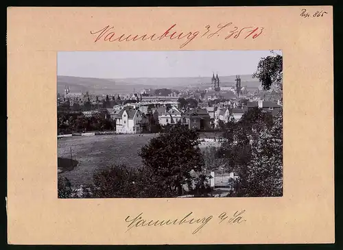 Fotografie Brück & Sohn Meissen, Ansicht Naumburg a. S., Blick auf die Stadt vom Bürgergarten
