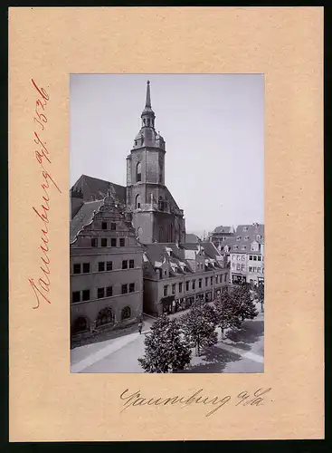 Fotografie Brück & Sohn Meissen, Ansicht Naumburg a. Saale, Blick auf die Wenzelskirche