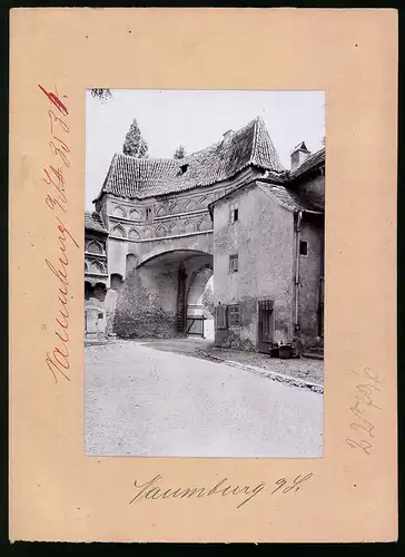 Fotografie Brück & Sohn Meissen, Ansicht Naumburg a. Saale, Blick auf das Innere Marientor