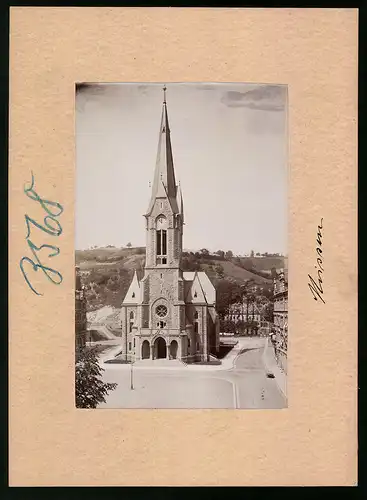 Fotografie Brück & Sohn Meissen, Ansicht Meissen i. Sa., Blick auf die Lutherkirche