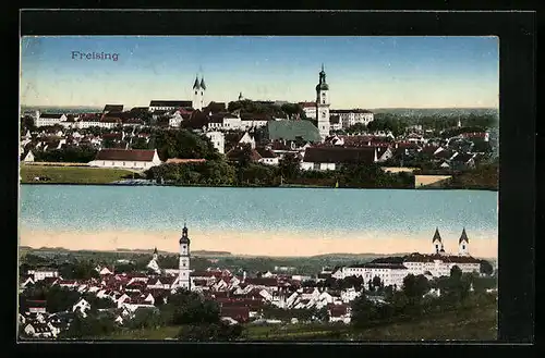 AK Freising, Panoramen des Ortes