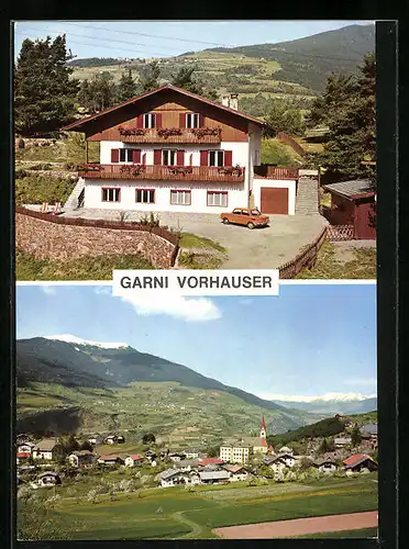 AK Gufidaun bei Klausen, Pension Garni Vorhauser, Ortsansicht