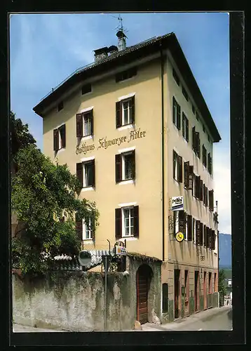 AK Kaltern-Mitterdorf, Gasthaus Schwarzer Adler