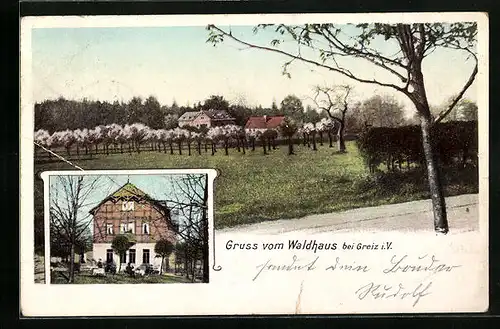 AK Greiz i. V., Gasthof Waldhaus
