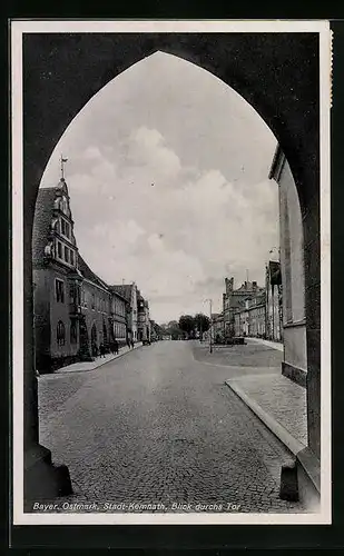 AK Stadt-Kemnath /Bayer. Ostmark, Blick durchs Tor