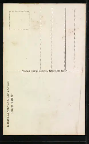 AK Hohnstein /Sa., Jugendburg - Jugendherberge, Oberer Burghof