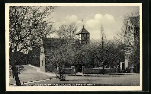 AK Berlin-Schmargendorf, Alte Dorfkirche an der Breitestrasse