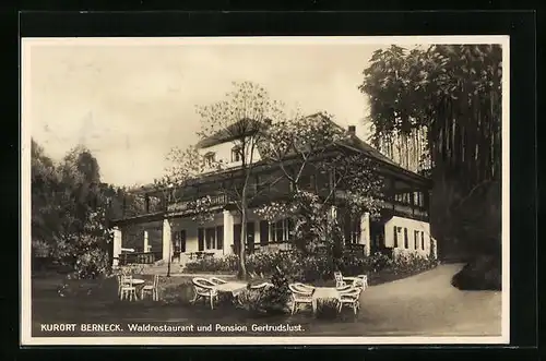AK Berneck, Waldrestaurant und Pension Gertrudslust