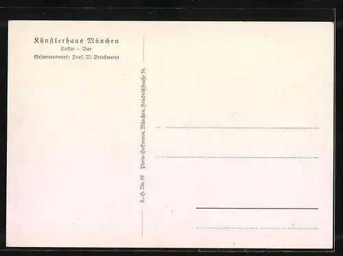 AK München, Kaffee-Bar im Künstlerhaus