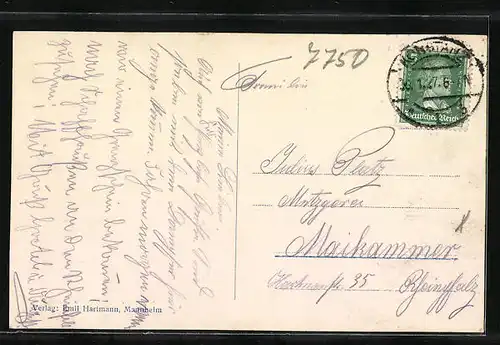 AK Konstanz a. Bodensee, Ortsansicht mit Hafen