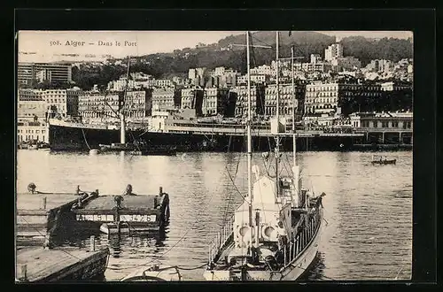 AK Alger, Dans le Port, Hafen
