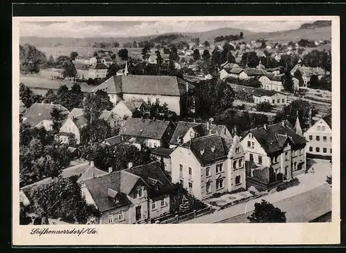 AK Seifhennersdorf i.Sa., Ortspartie aus der Vogelschau