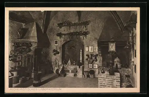 AK München, Deutsches Museum - Alchemistisches Laboratorium