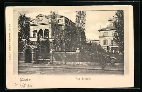 AK München, Villa Lenbach, Luisenstrasse