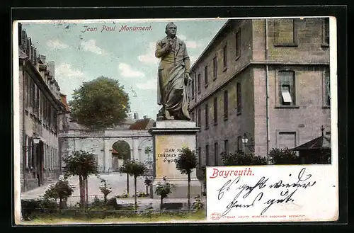 AK Bayreuth, Jean Paul Monument