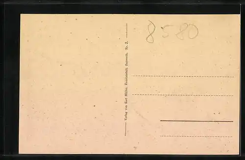 AK Bayreuth, Gesamtansicht mit Kirche