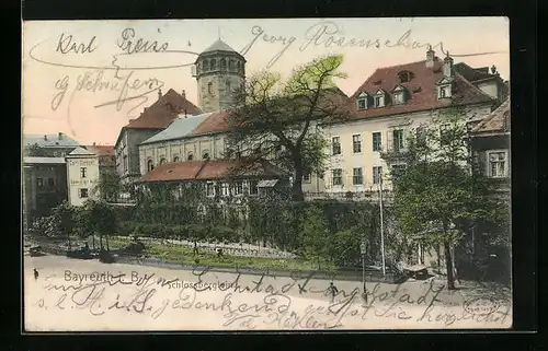 AK Bayreuth, Strasse am Schlossberglein