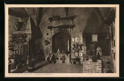 AK München, Deutsches Museum, Alchemistisches Laboratorium
