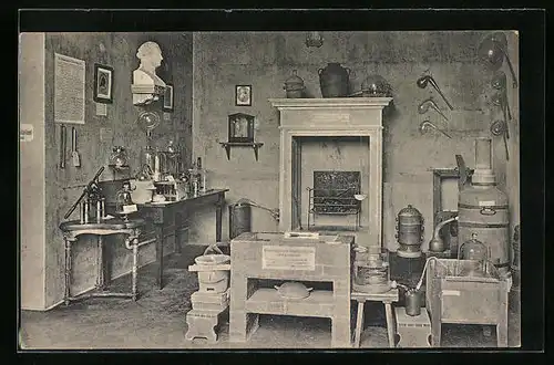 AK München, Deutsches Museum, Chemisches Laboratorium, Innenschau