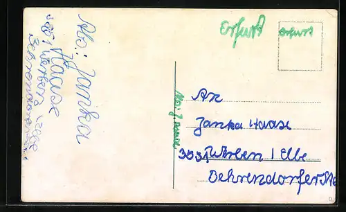 AK Erfurt, Strasse Anger mit Geschäften