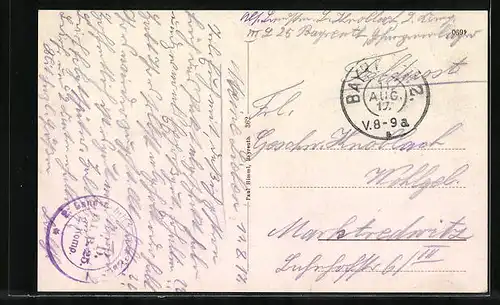 AK Bayreuth, Opernstrasse mit Geschäften und Pferdewägen