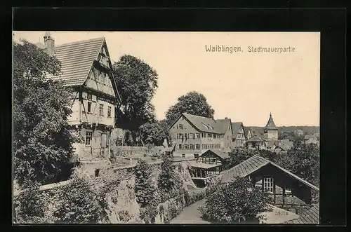 AK Waiblingen, Stadtmauerpartie