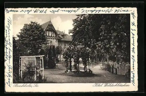 AK Buchholz i. Sa., Hotel Waldschlösschen