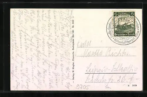 AK Grünbach i. Vogtland, Post-Erholungsheim