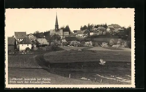 AK Jauernick, Blick nach der Kreuzbergbaude