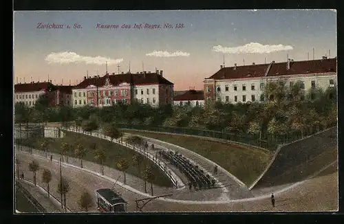 AK Zwickau i. Sa., Kaserne des Inf. Regts. No. 133