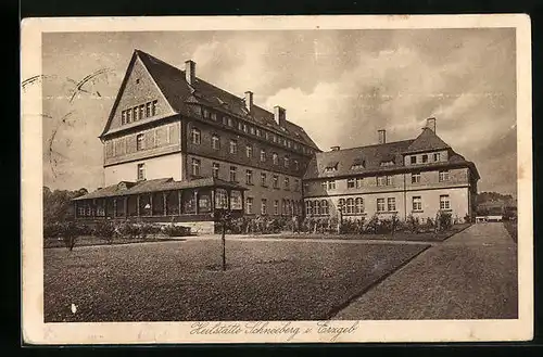 AK Schneeberg i. Erzgeb., Heilstätte mit Park