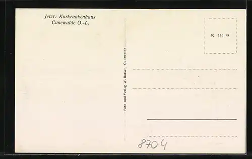 AK Cunewalde /O.-L., Müttererholungsheim