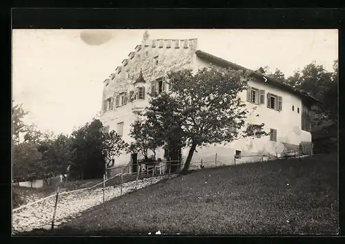 Foto-AK Kastelruth, Ortspartie