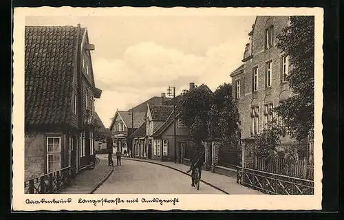 AK Quakenbrück, Partie in der Langestrasse mit Amtsgericht