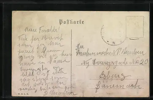 AK Hamburg-Bergedorf, Gastwirtschaft Heckathen mit Besuchern