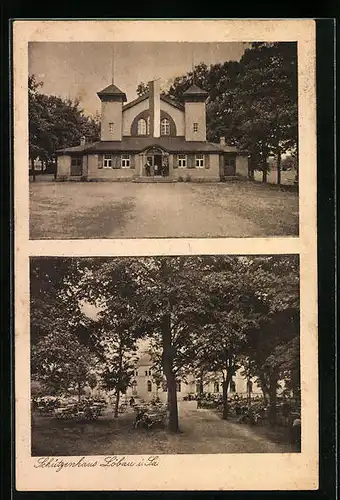 AK Löbau i. Sa., Gasthof Schützenhaus von Erhard Scheffler