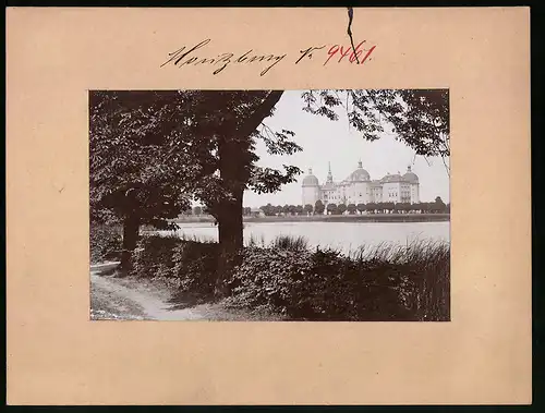 Fotografie Brück & Sohn Meissen, Ansicht Moritzburg, Blick auf das Königliches Jagdschloss