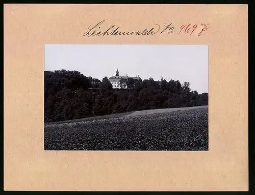 Fotografie Brück & Sohn Meissen, Ansicht Lichtenwalde, Blick auf das Schloss Lichtenwalde im Zschopautal