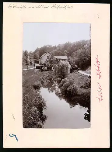 Fotografie Brück & Sohn Meissen, Ansicht Dorfhain, Blick auf die Barthmühle im Weisseritztal