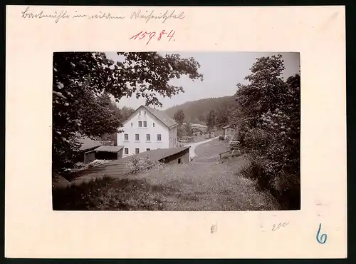 Fotografie Brück & Sohn Meissen, Ansicht Dorfhain, Blick auf das Restaurant Barthmühle